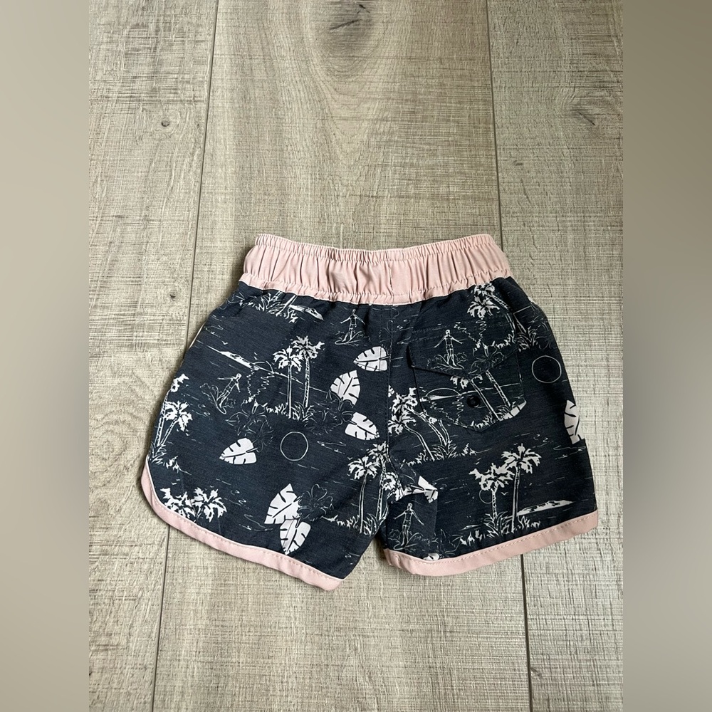 Feather 4 Arrow Swim Trunks with Tropical Print 6-12 Months - Picture 3 of 3